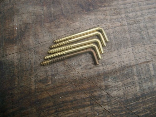 Messing haken schrauben - messing,