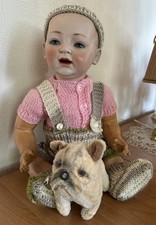 Alte antike porzellankopfpuppe - antike,