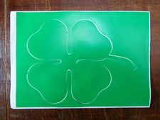 ALFA Romeo Logo Il Quadrifoglio Aufkleber 18 x 14 cm Mitte 1980er Virus verde