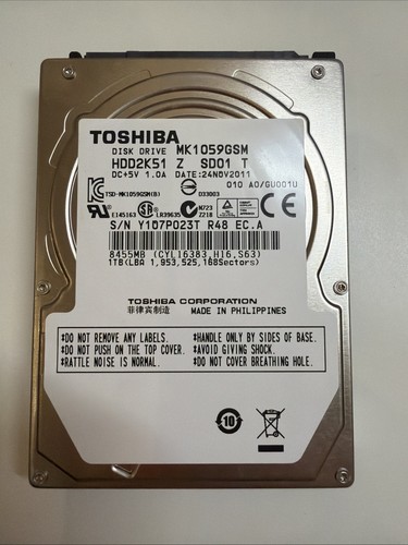 Toshiba mk1059gsm hdd2k51 - toshiba,