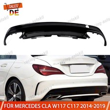 Heckdiffusor Stoßstange Glanz Schwarz passt für Mercedes CLA W117 C117 2014-2019
