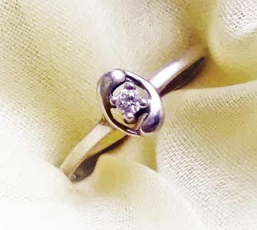 Solitär ring silber 925 - silber,