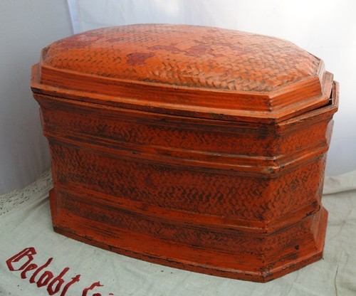 Alte holz dose - alte,