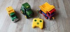 Konglomerat Kleinkindspielzeug: Muldenkipper, Reinigungstruck, Traktor mit RC