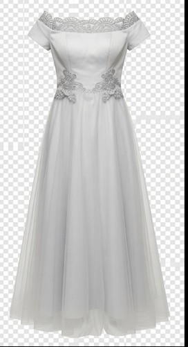Schönes hellgraues kleid mit - hellgraues,