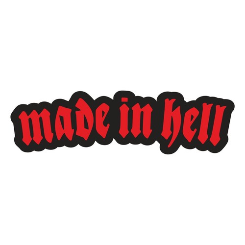 Aufkleber made hell cm - in,