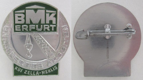 Ddr abzeichen bmk erfurt - ddr,