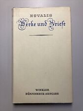 1968 Novalis Werke und Briefe Winkler Dünndruck Ausgabe