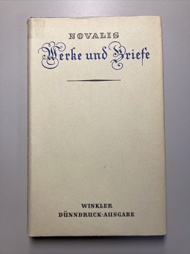 1968 novalis werke und - novalis,