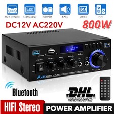 Digital Verstärker Bluetooth Empfänger Stereo Audio Amplifier USB Music Player