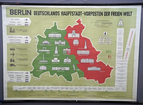 Schulwandkarte rollbild berlin - rollbild,