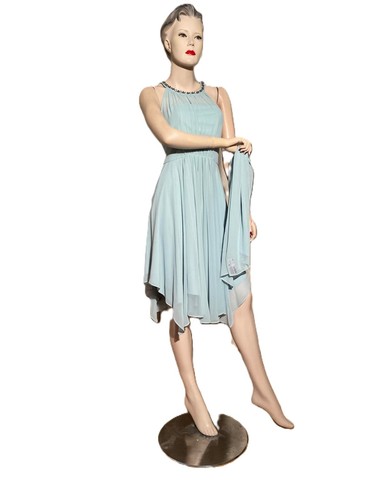 Knielanges abendkleid mint - knielanges,