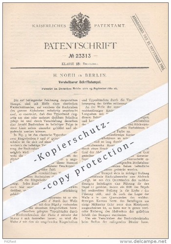 Original patent noeh in - h.,