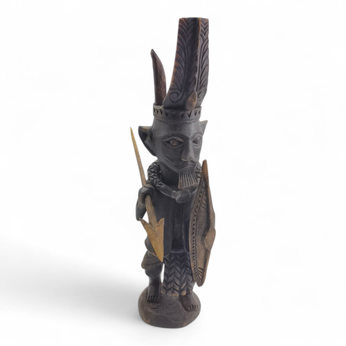 Afrikanische holzfigur krieger - holzfigur,