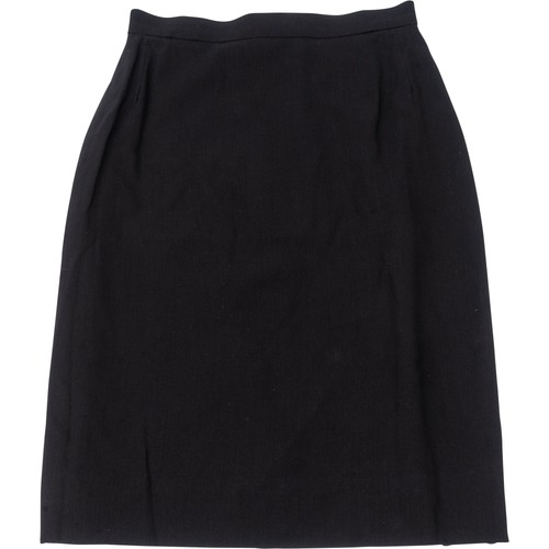Chanel noir classic wool skirt - chanel,