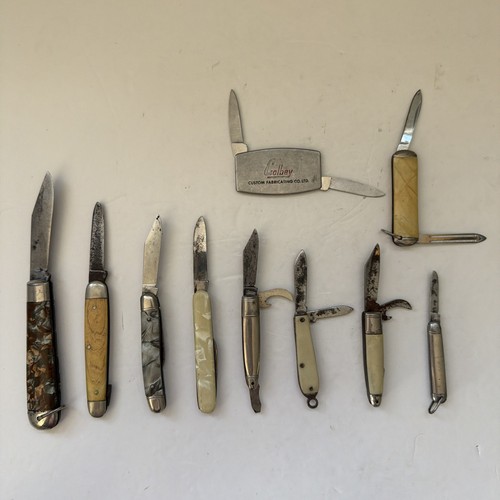 Vtg pocket knife lot - of, 10