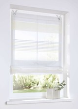 Kutti Ösenrollo Jamaica Raffrollo Raffgardine modern Küche ohne Bohren gestreift