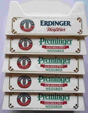 5 Bierdeckelhalter  Erdinger Weissbier