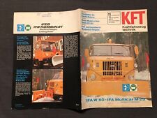 KFT Kraftfahrzeugtechnik 11 / 1978, IFA W50 und Multicar M 25 Winterdienst, DDR