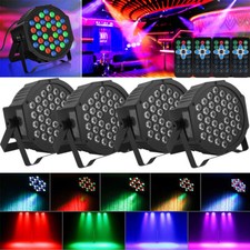 4x 180W Akku RGB 36 LED PAR DMX Wiederaufladbar Wash Bühnenlicht Disco Club Show