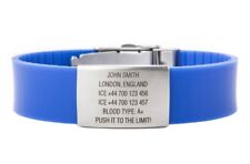 ID Armband mit Edelstahlplatte