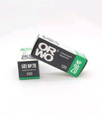 2x Original ORWO NP20 Panchromatic Rollfilm 120, ISO 80, Classic Low ISO BW 