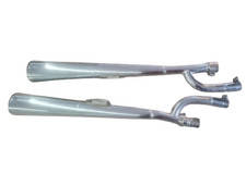 Paar Auspuff Chromoriginal