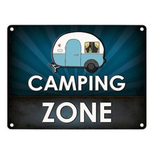 Camping-Zone Metallschild in