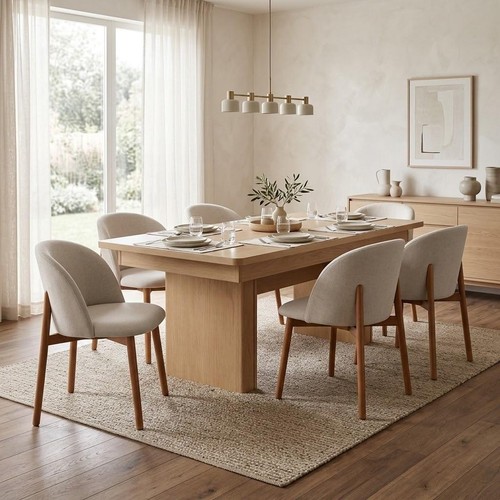 Braun weißes esszimmer set - braun-weißes, esszimmer-set