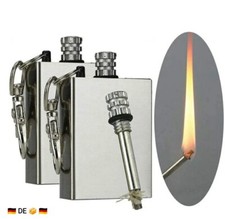 OUTDOOR SURVIVAL STREICHHOLZ 🔥Benzin Feuerzeug Sturm Feuerstein Metall Zündholz