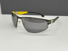 Ic Berlin Sonnenbrille Herren verspiegelt Grün Gelb curved Eckig Reese NP:499€