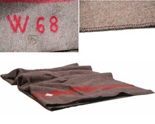 Schweiz Armee Wolldecke 100% Wolle Schlafdecke braun Armeedecke Outdoor 200 x140