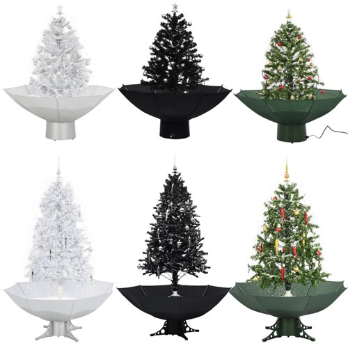 Schneiender weihnachtsbaum mit - schneiender,