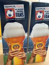 3 Stück   Erdinger  Weißbiergläser  Fussball WM  Edition wie ein Pokal  in OVP