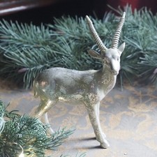 Gazelle Alt Silber Weihnachten Geweih Gold Alt Skandinavischer Deko Rentier