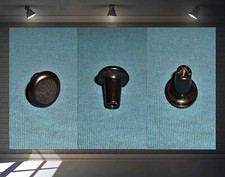 Für Trabant 500-600-601 - 1x originaler Zug Knopf aus DDR in Schwarz - Rau