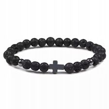 Schwarzes Armband mit Perlen