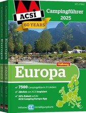 ACSI Campingführer Europa 2025: Bestehend aus 2 Buch Hallwag Kümmerly+Frey