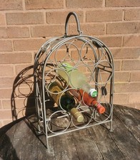 Vintage Eisen Weinregal Halter