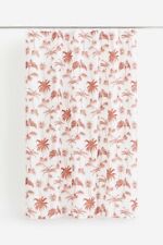 H&M Duschvorhang  mit Print Rostrot/Palmen/metallösen,Polyester,180cm.Bx200cm.L