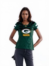 NFL Jersey Packers Green Bay Shiny Dunkelgrün Damen M Football Sportswear 