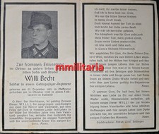 Sterbebild WWII Schütze