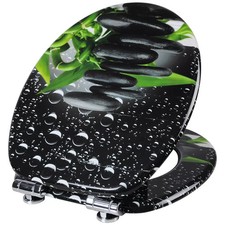 WC Toiletten Sitz Deckel MDF Absenkautomatik Klodeckel Toilettensitz WS2639