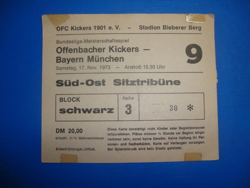 Ticket kickers offenbach - 73/74,