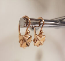 wunderschöne Ohrringe 583° Gold 14 Karat Rotgold Rosegold UdSSR