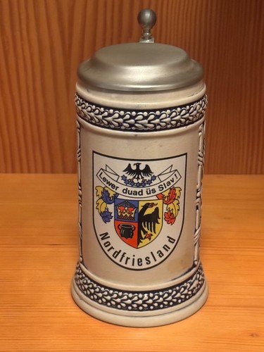 Bierhumpen mit zinndeckel drm - mit,
