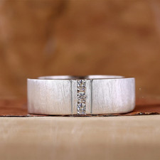 Echter Diamant-Herren-Ehering