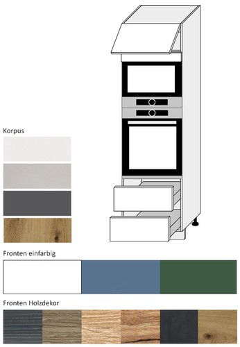 Hochschrank für backofen und - für,