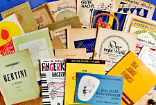 25 antike Notenhefte