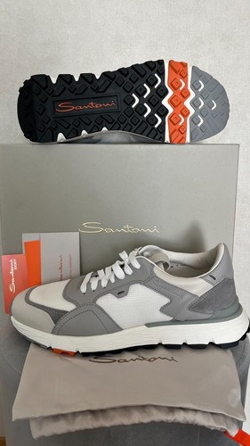 Santoni sneaker aus leder - santoni,